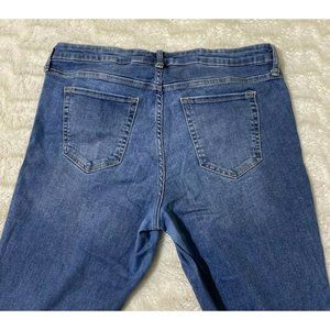 Gap Womens Skinny Sz 14R Blue Denim Jeans (34x29 Msrd)